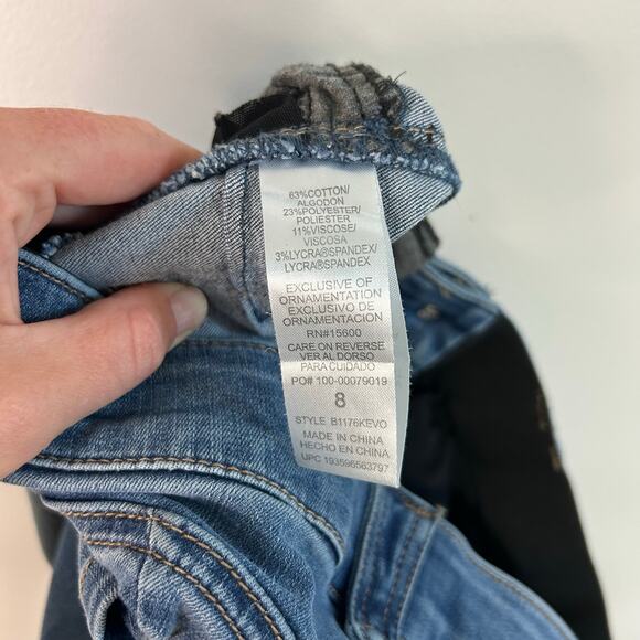 Democracy Ab Solution High Waist Stretch Denim Blue Skinny Jeans Women’s Size 8 - Picture 6 of 6